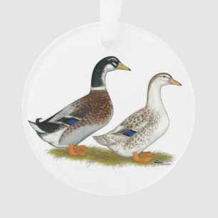Ducks: Silver Appleyard Ornament