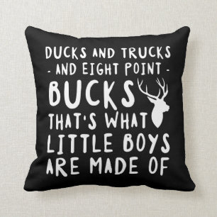Ducks Trucks Eight Point Buck Hunter Cushion
