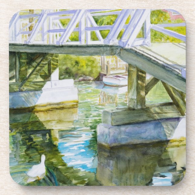 Ducks Under a bridge Coaster (Front)