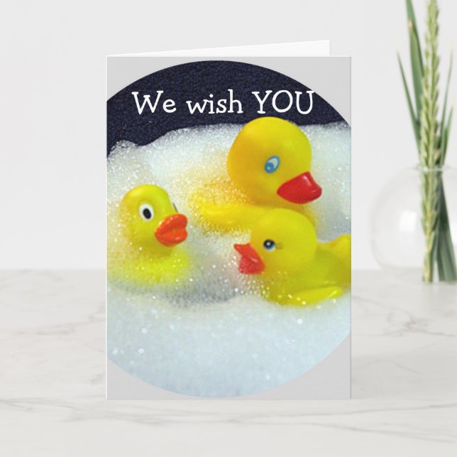 DUCKS WISH YOU A ***HAPPY 1st BIRTHDAY*** Card (Front)