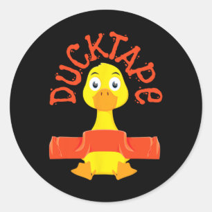 Ducktape Duck Funny Ducks Cute Farm Adorable Lover Classic Round Sticker