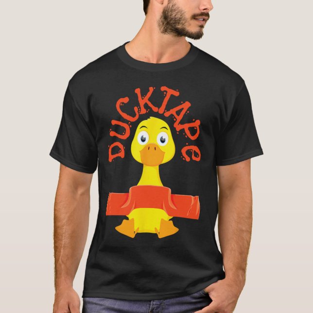 Ducktape Duck Funny Ducks Cute Farm Adorable Lover T-Shirt (Front)