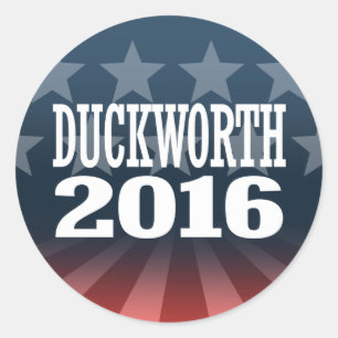 Duckworth - Tammy Duckworth 2016 Classic Round Sticker