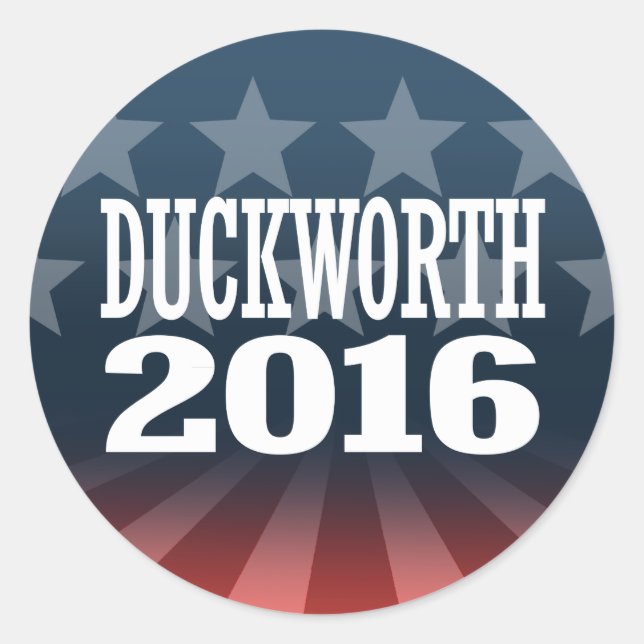Duckworth - Tammy Duckworth 2016 Classic Round Sticker (Front)