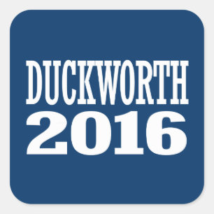 Duckworth - Tammy Duckworth 2016 Square Sticker