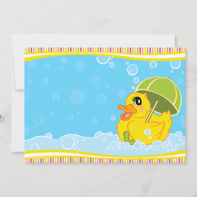 Ducky Baby Shower Invitations (Front)