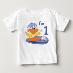 Ducky Boy 1st Birthday Baby T-Shirt