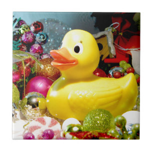 Ducky Christmas I Tile