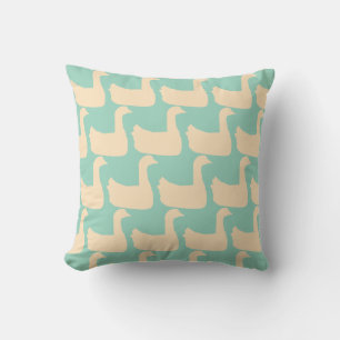 Ducky Duck Decorator Lt Teal  Cushion