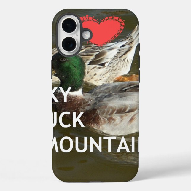 Ducky duck mountains. Case-Mate iPhone case (Back)
