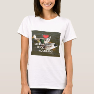 Ducky duck mountains. T-Shirt
