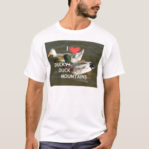 Ducky duck mountains. T-Shirt