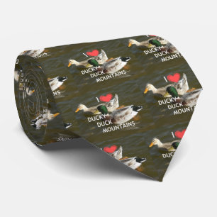 Ducky duck mountains. tie