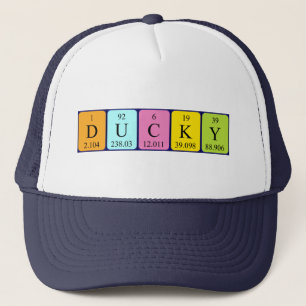 Ducky periodic table name hat