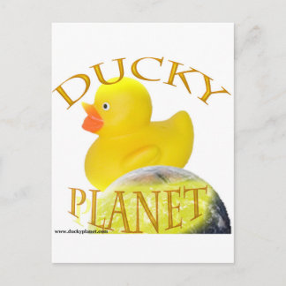 Ducky Planet Logo Postcard