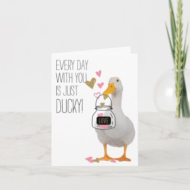 Ducky Valentine Card (Front)