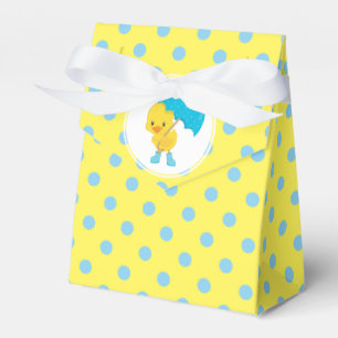 Ducky with Umbrella and Polka Dots Favour Box