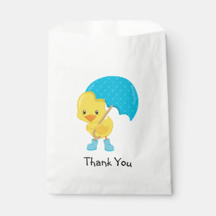 Ducky with Umbrella Thank You Favour Bags