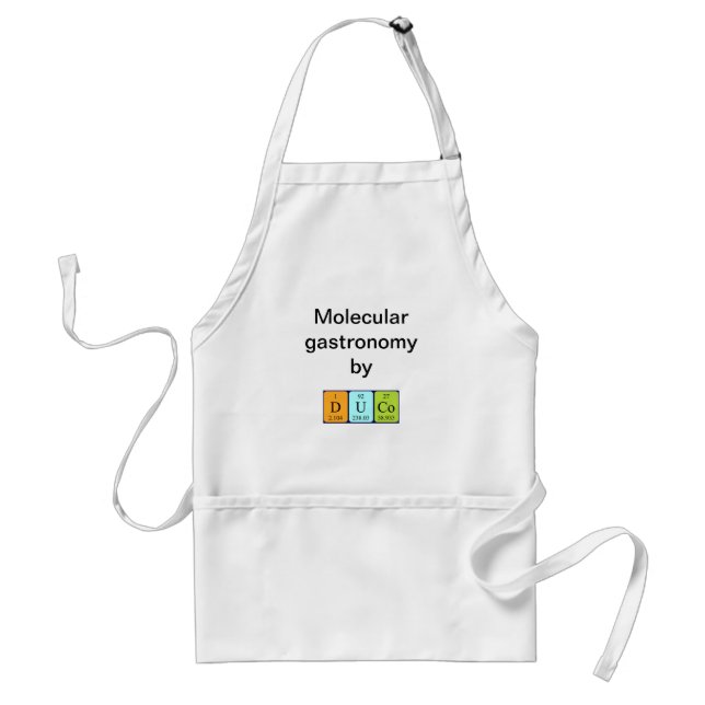 Duco periodic table name apron (Front)