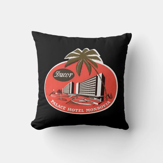 Ducor Palace Hotel Monrovia Cushion (Front)