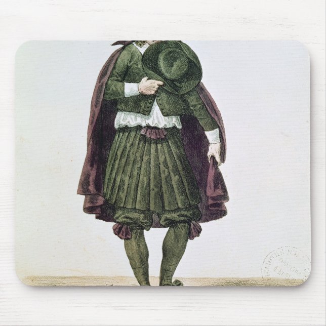 Ducroisy in the title role of Tartuffe Mouse Mat (Front)