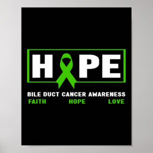 Duct Cancer - Hope Bile Duct Cancer Awareness 1  Poster