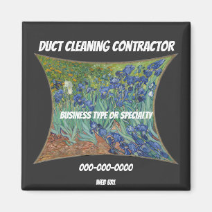 Duct Cleaning Business Staff Logo Uniform Magnet