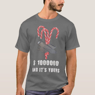 Duct Tape Artist Taped Christmas Candy Modern Art T-Shirt