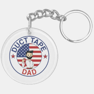 Duct Tape Dad - Acrylic Keychain