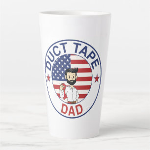 Duct Tape Dad - Latte Mug
