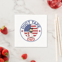 Duct Tape Dad - Paper Napkin