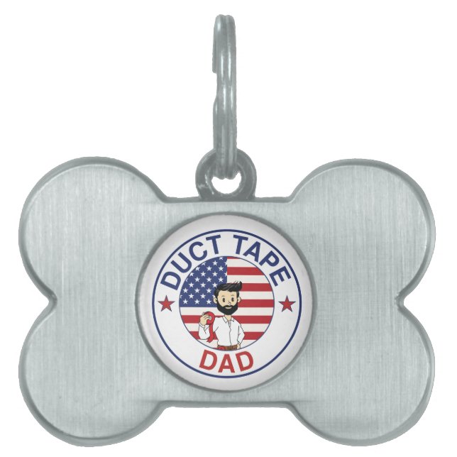 Duct Tape Dad - Pet Tag (Front)