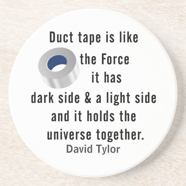 Duct Tape, Engineering humour Coaster (Front)