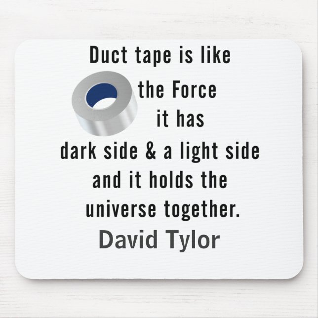 Duct Tape, Engineering humour Mouse Mat (Front)