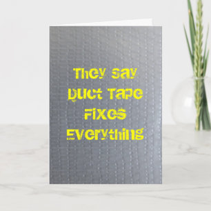 Duct Tape Get Well Soon Card