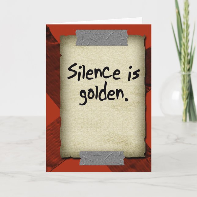 Duct Tape Greeting Card (Front)