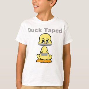 Duct Tape Humour Yellow Duck Taped T-Shirt