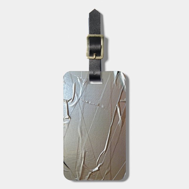 Duct Tape Look Luggage Tag (Front Vertical)