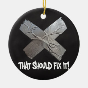 Duct Tape Should Fix It Ceramic Tree Decoration