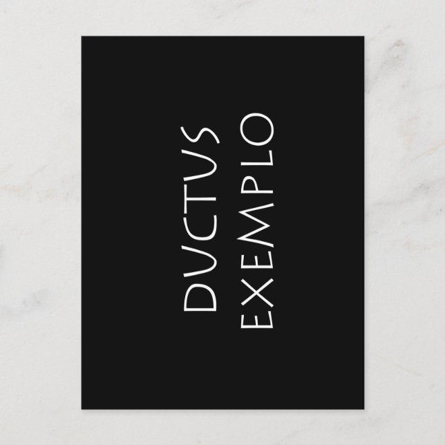 Ductus exemplo postcard (Front)