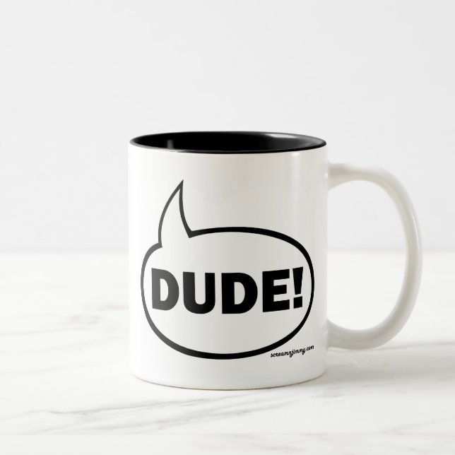 DUDE-1 Two-Tone COFFEE MUG (Right)