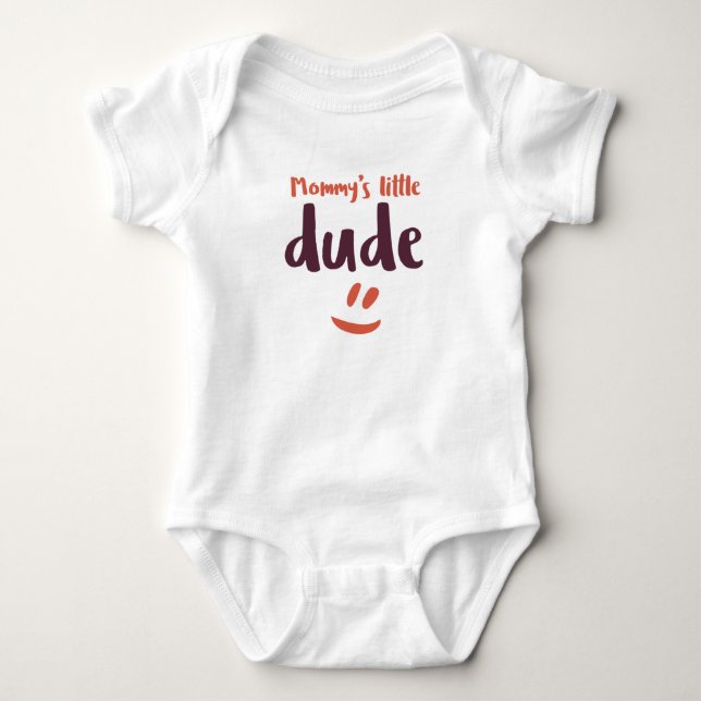 Dude -  Baby Jersey Bodysuit (Front)