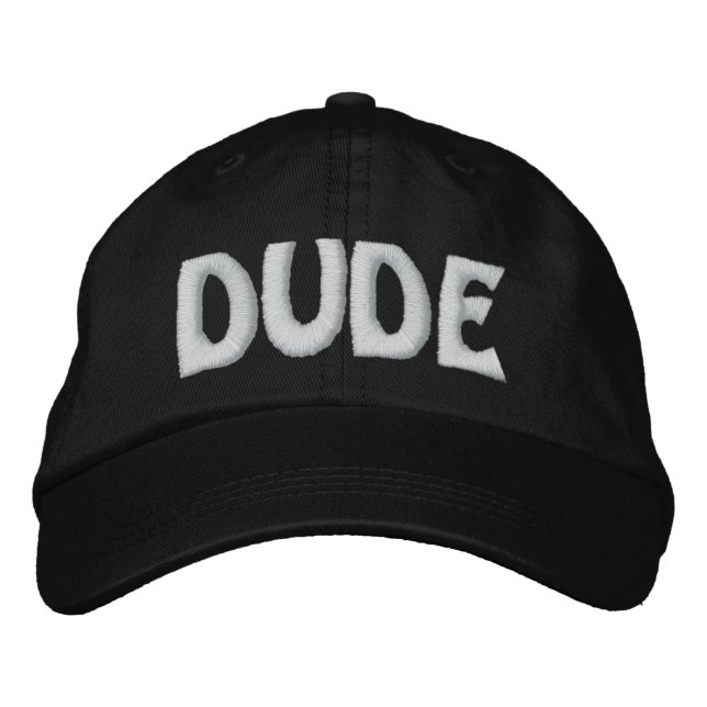 DUDE EMBROIDERED HAT (Front)