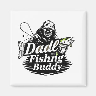 Dude Fishing Buddy Magnet