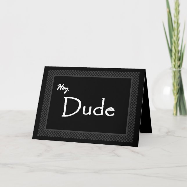 DUDE Groomsman FUNNY Wedding Invitation (Front)