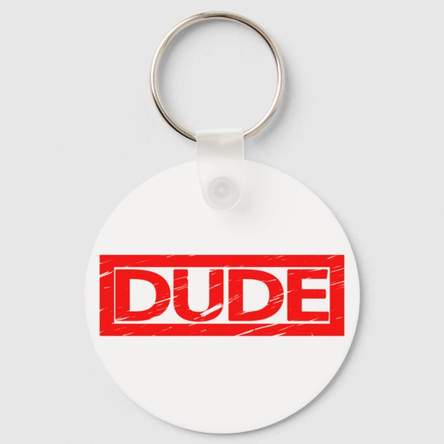 Dude Stamp Key Ring (Front)