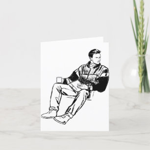 Dude thank you card