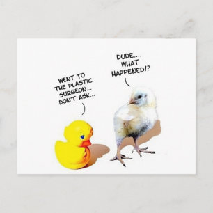 dude what happened postcard
