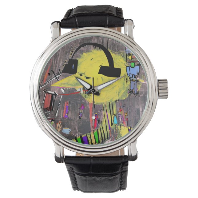 DUDE WITH HEADPHONES watch (Front)