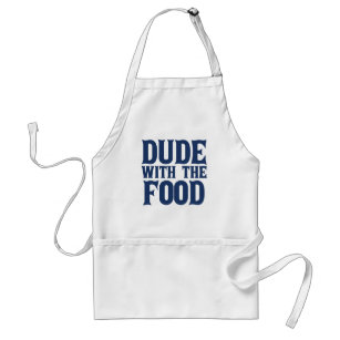 Dude With The Food Blue Standard Apron